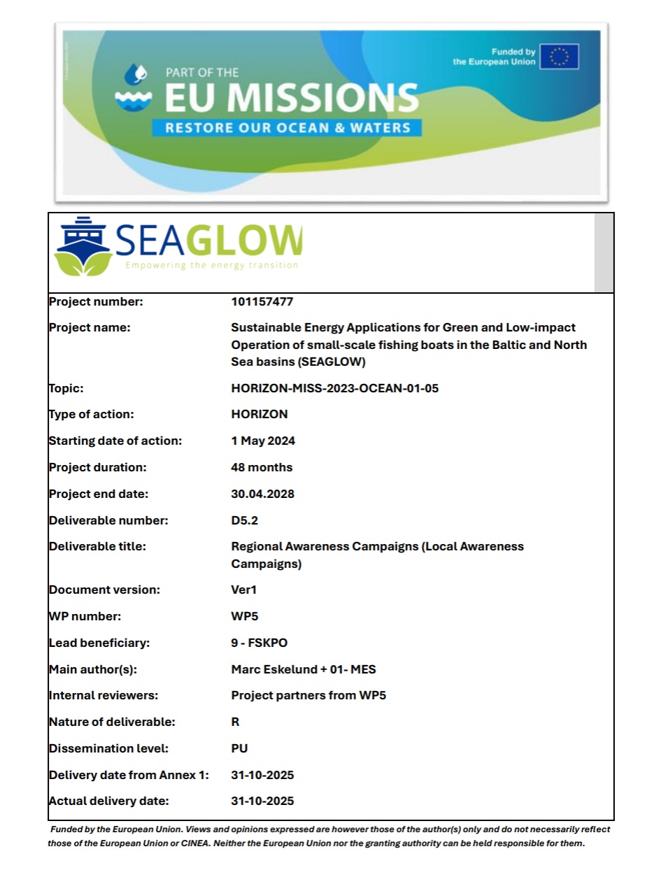 D5.2 Local Awareness Campaigns